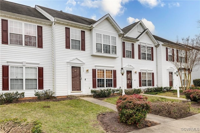 view of property with a front yard