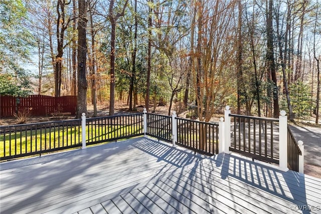 view of wooden terrace