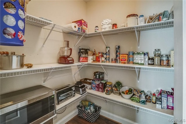 view of pantry