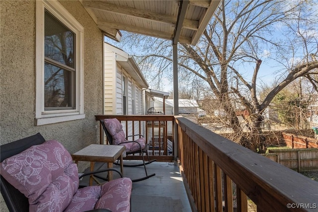 view of balcony