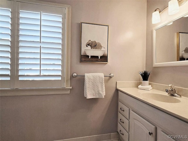 bathroom featuring vanity