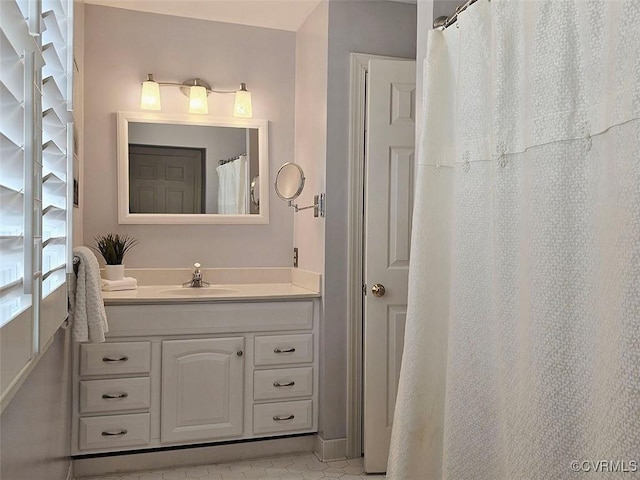 bathroom with vanity