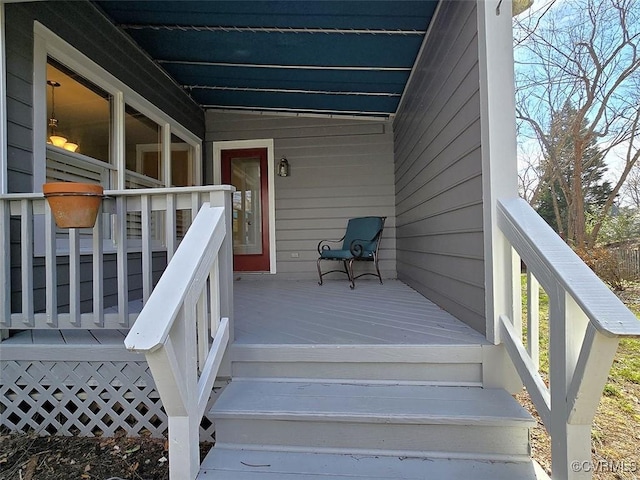 view of wooden terrace