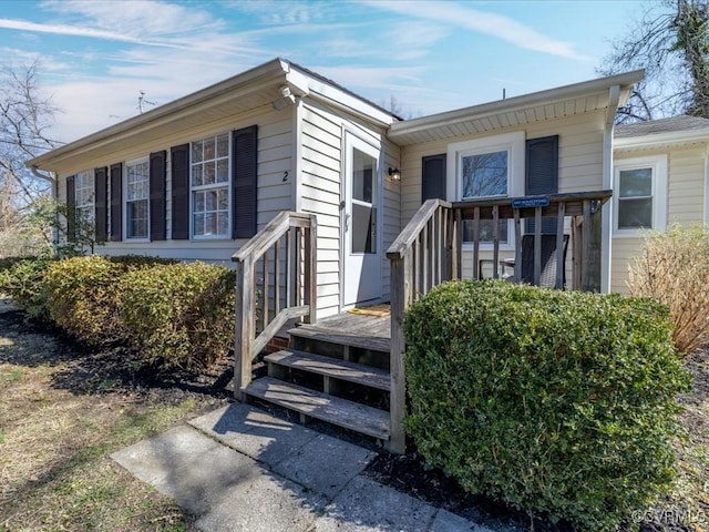 view of front of property