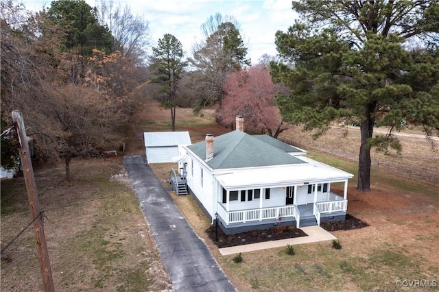 birds eye view of property