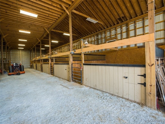 view of horse barn