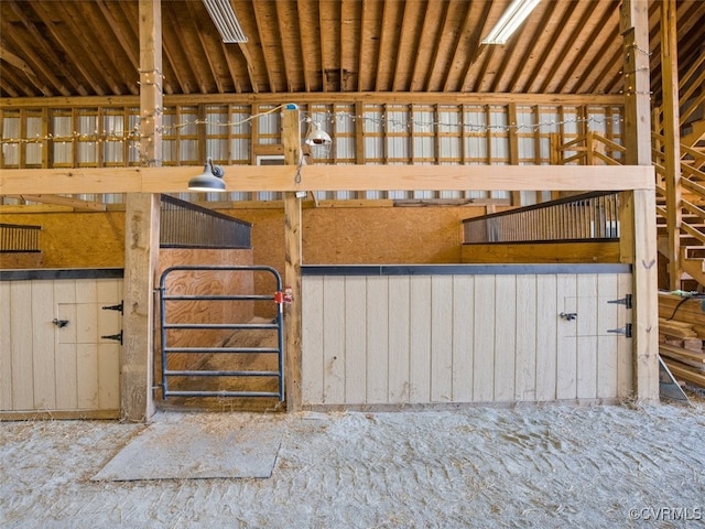 view of horse barn