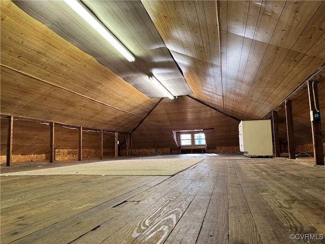 view of attic