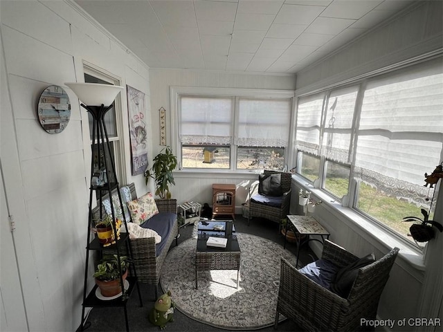 view of sunroom