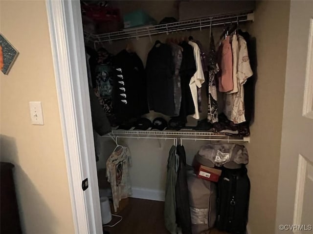 view of closet