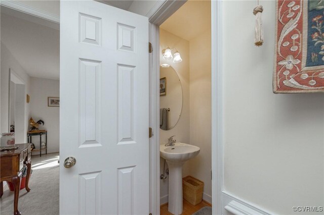 bathroom with a sink