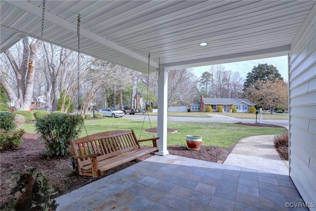 view of patio / terrace featuring a porch
