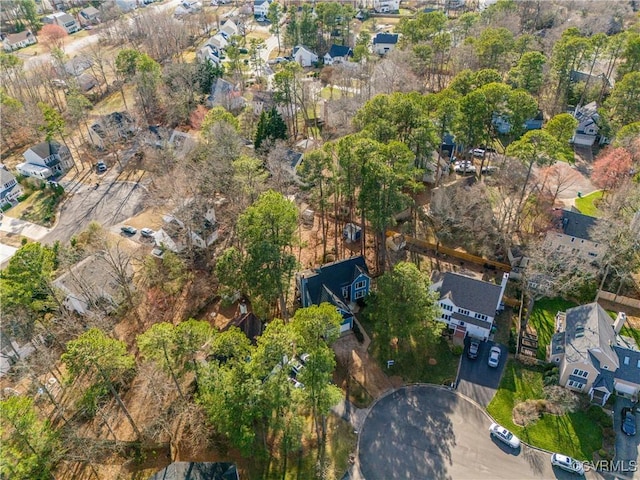 aerial view featuring a residential view