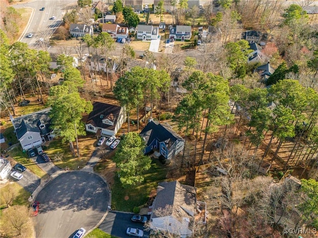 bird's eye view featuring a residential view