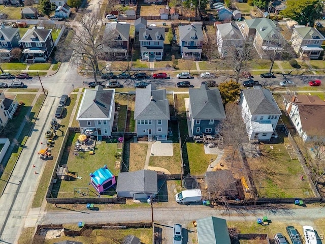 drone / aerial view featuring a residential view