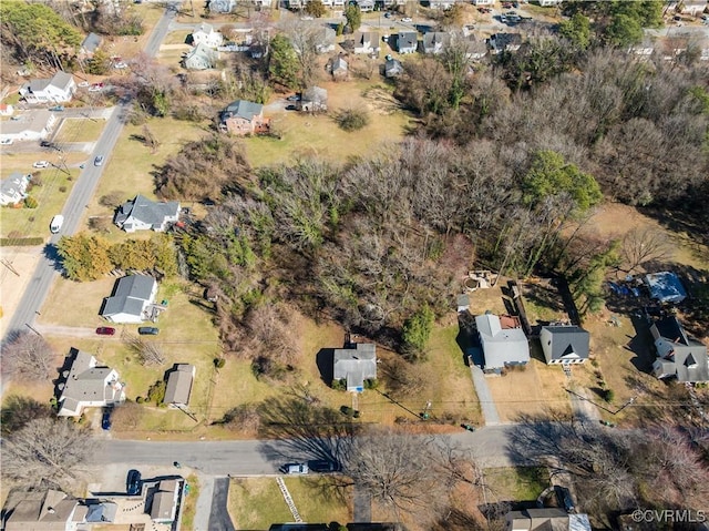 bird's eye view featuring a residential view