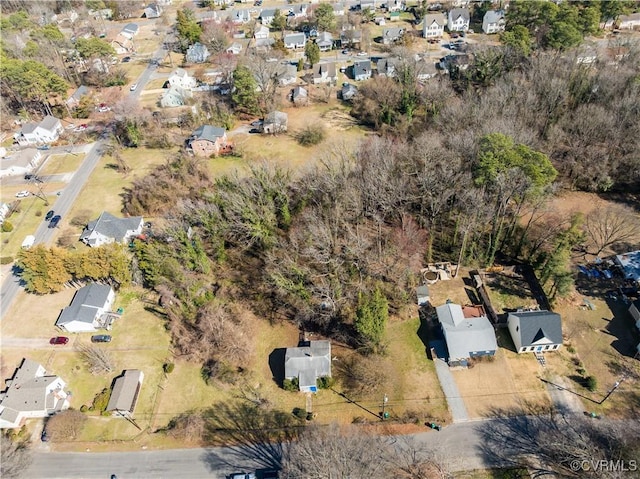 bird's eye view featuring a residential view