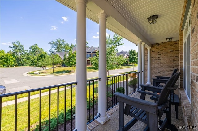 balcony with a porch