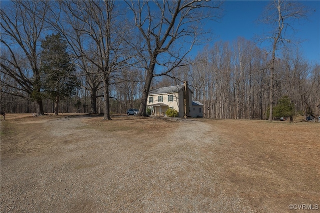 exterior space featuring driveway