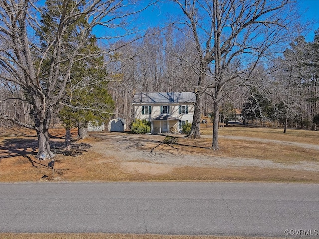 1566 Ballsville Rd, Powhatan, VA 23139 - view of front of house featuring dirt driveway