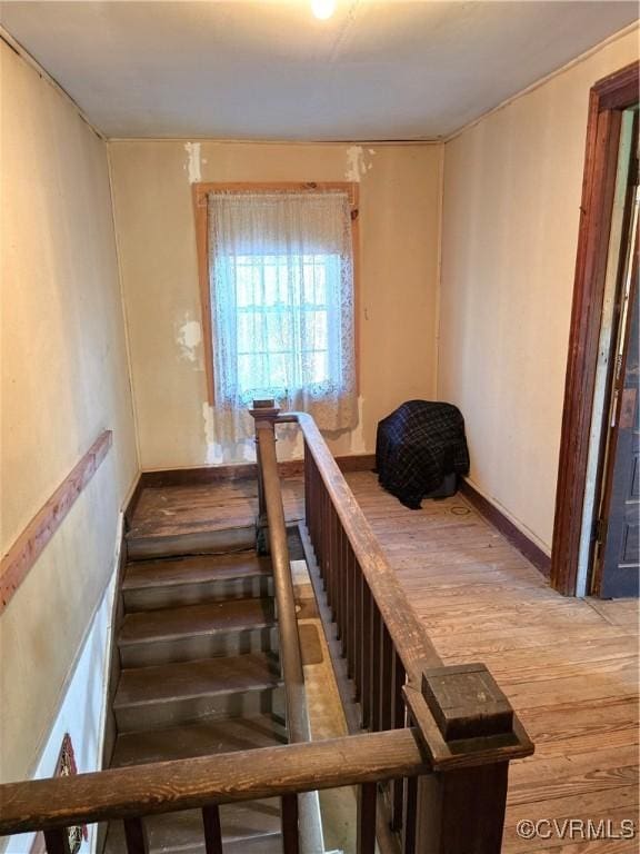 1566 Ballsville Rd, Powhatan, VA 23139 - stairs with wood finished floors