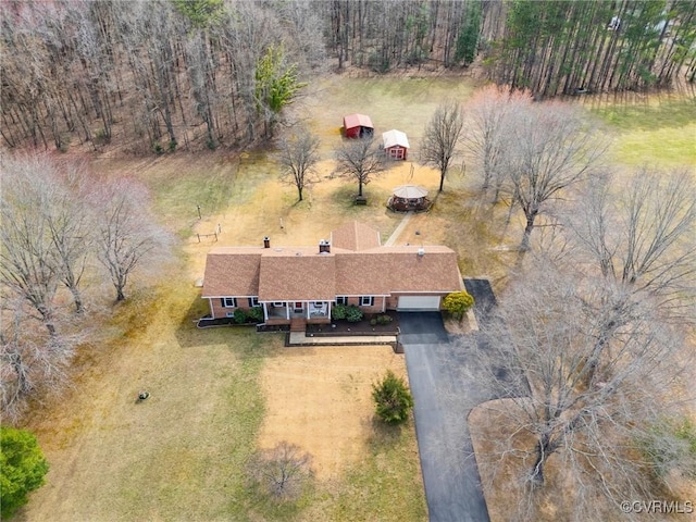 birds eye view of property