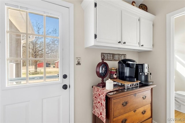 view of doorway to outside