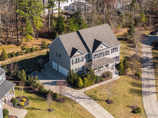 birds eye view of property