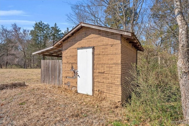 view of outbuilding