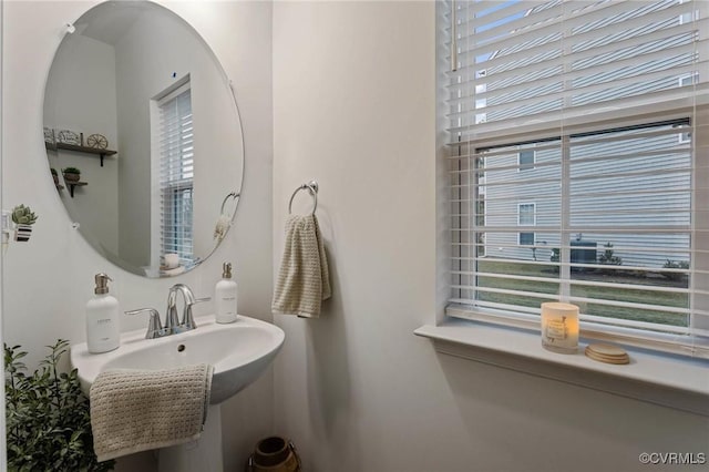 bathroom with a sink