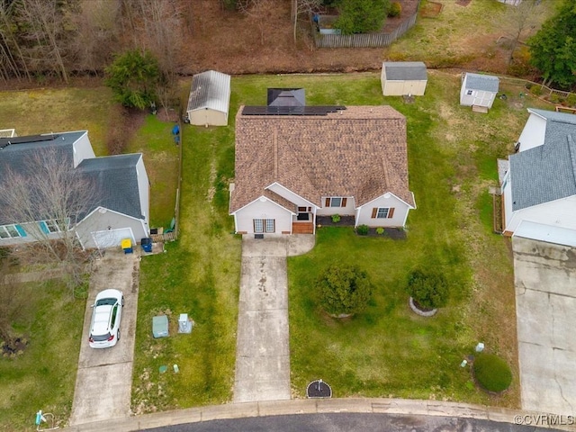 birds eye view of property