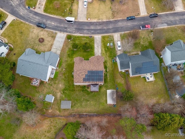 birds eye view of property featuring a residential view