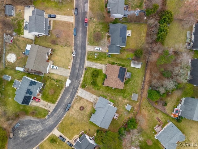 drone / aerial view with a residential view