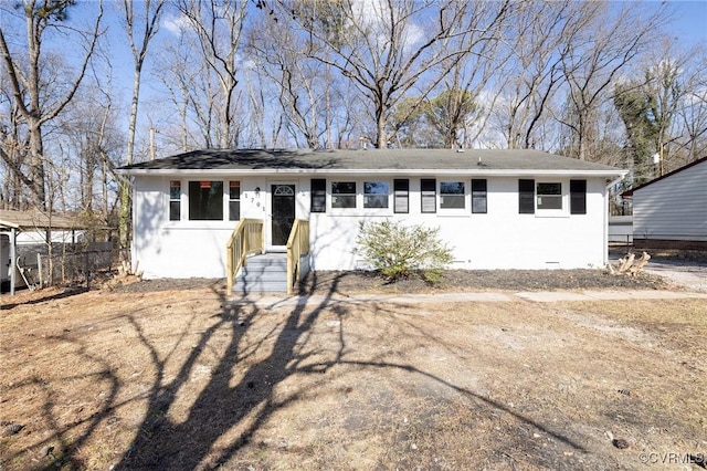 view of ranch-style home