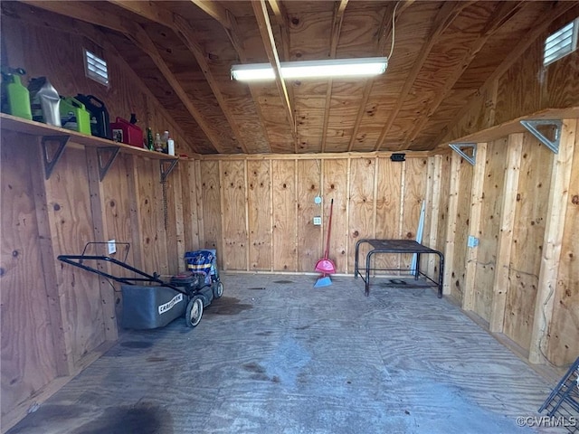 view of storage room