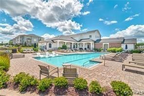 pool featuring a patio