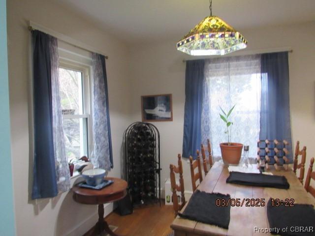 view of dining area