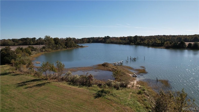 property view of water