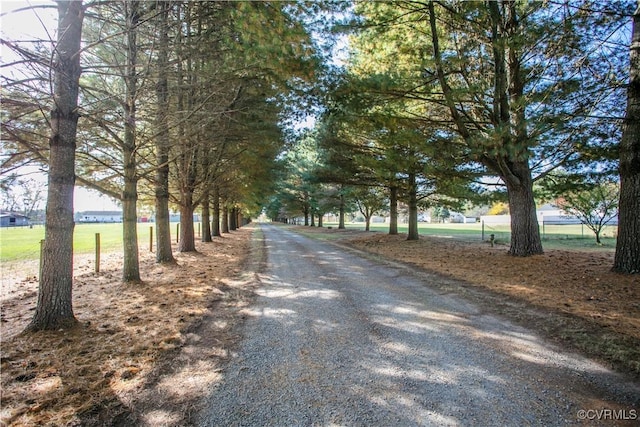 view of road