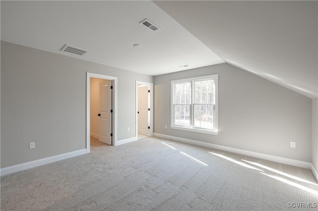 8383 Mount Eagle Rd, Hanover, VA 23005 - additional living space featuring carpet flooring, baseboards, and vaulted ceiling