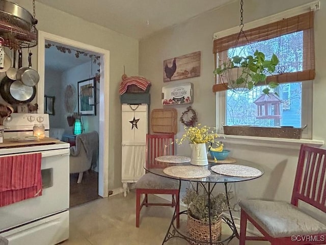 view of dining area