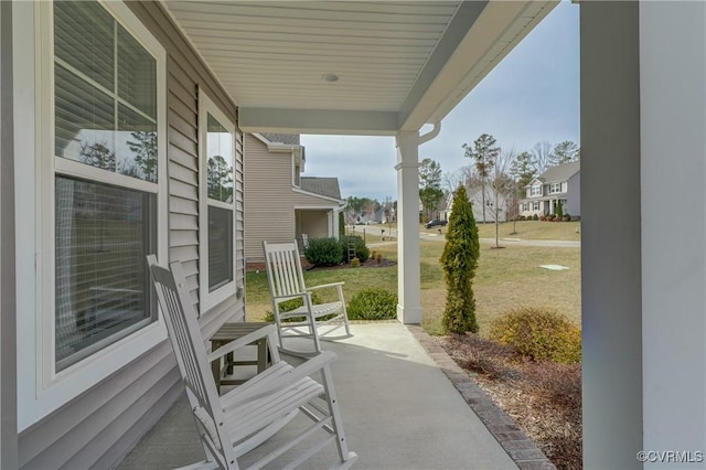 view of patio / terrace featuring covered porch