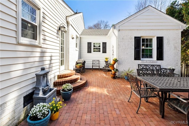 view of patio / terrace featuring outdoor dining area