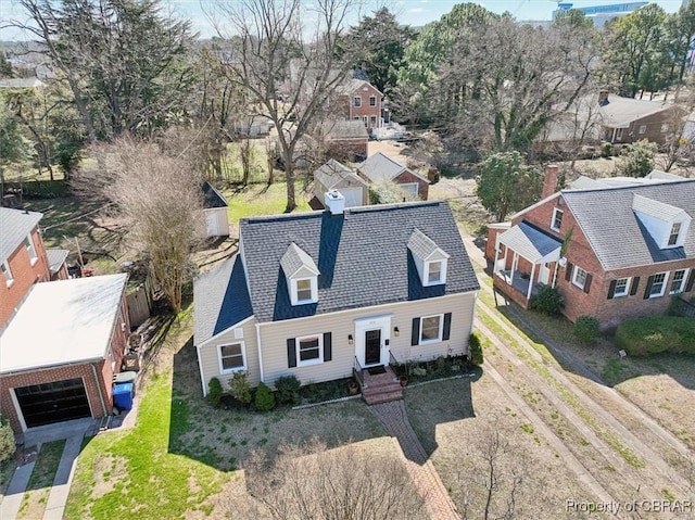 drone / aerial view featuring a residential view