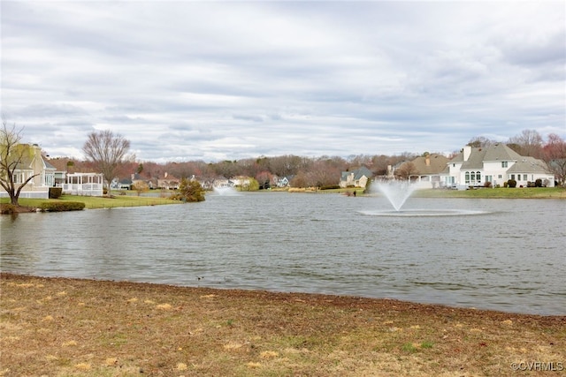 water view featuring a residential view