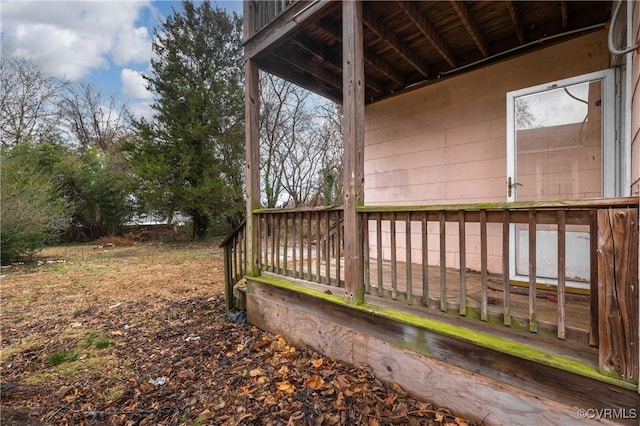 view of wooden terrace