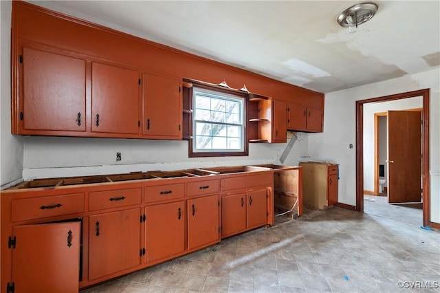 kitchen with baseboards