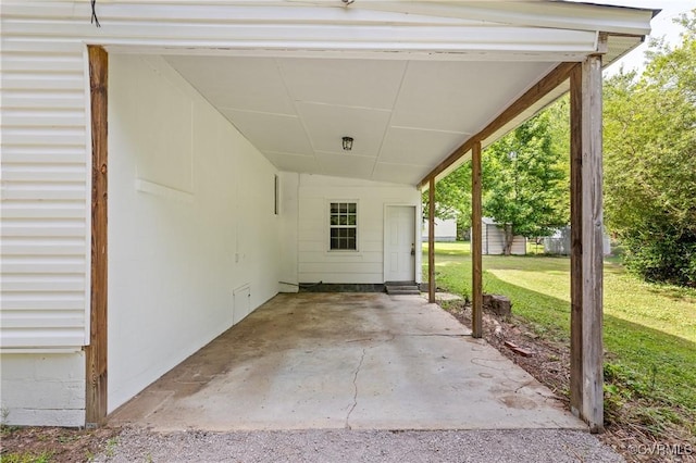 1909 Dinwiddie Ave, Hopewell, VA 23860 - view of patio / terrace featuring a carport