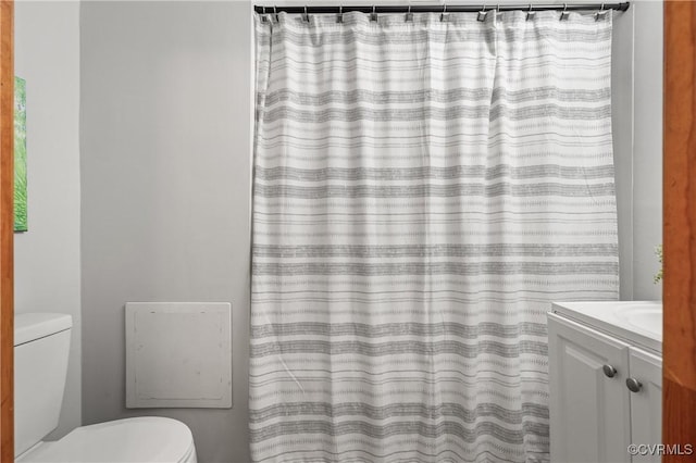 1909 Dinwiddie Ave, Hopewell, VA 23860 - full bath featuring vanity and a shower with shower curtain
