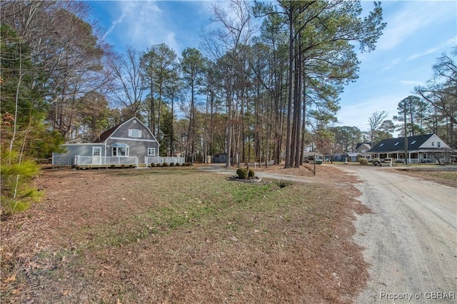 exterior space with a deck